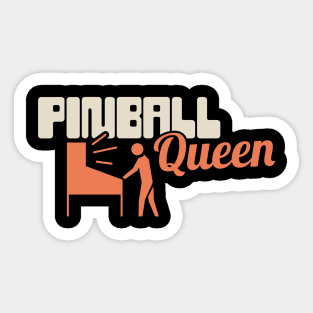 Arcade Pinball Queen Sticker